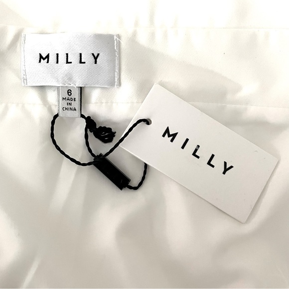 Milly “Ally” Cady Asymmetric Hem Off the Shoulder Dress - Picture 8 of 9